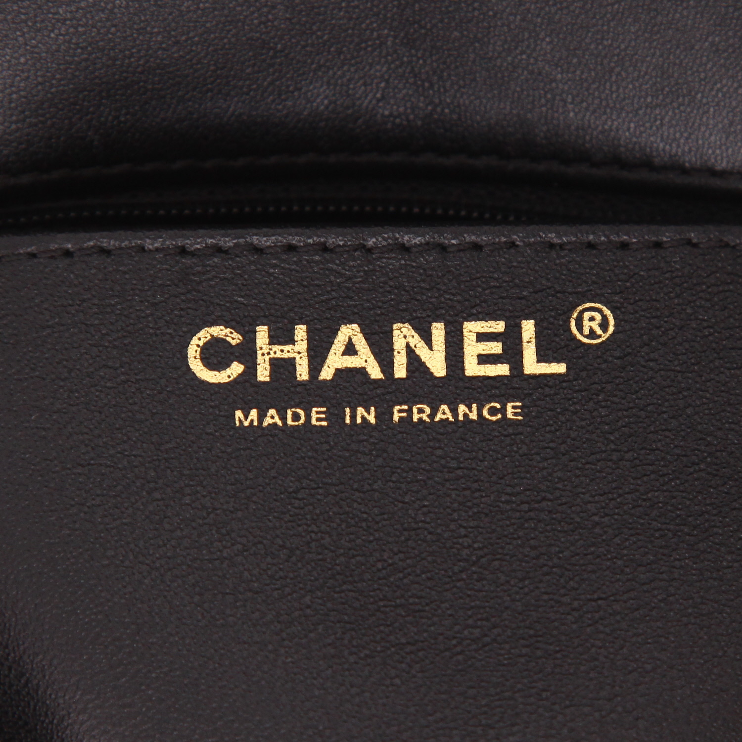 Sac bandoulière Chanel  Mini 2.55 mini  en cuir noir - Detail D2