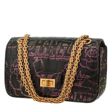 Sac bandoulière Chanel  Mini 2.55 mini  en cuir noir