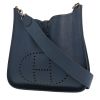Hermès  Evelyne shoulder bag  in blue Fjord leather - 00pp thumbnail
