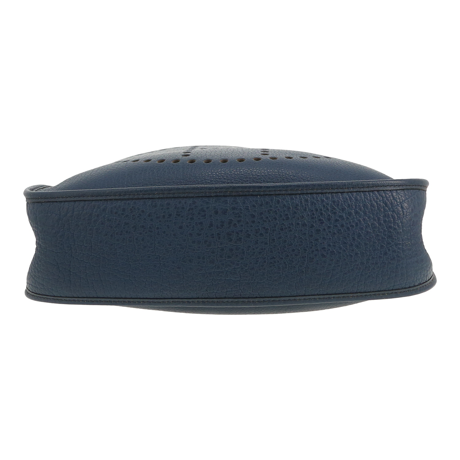 Hermès  Evelyne shoulder bag  in blue Fjord leather - Detail D1