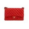 Borsa Chanel  Timeless Jumbo in pelle trapuntata rossa - 360 thumbnail