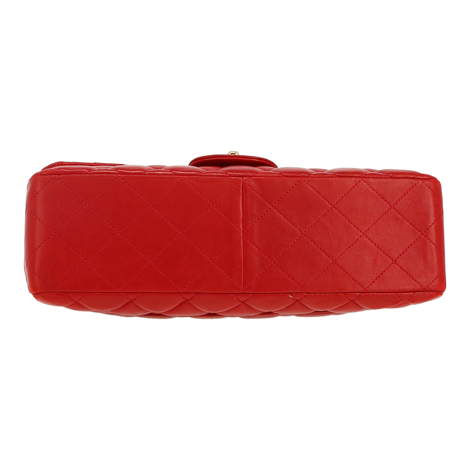 Bolso de mano Chanel  Timeless Jumbo en cuero acolchado rojo - Detail D1