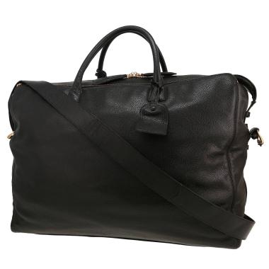 Sac de voyage Chanel  Boston en cuir grainé noir
