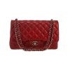 Sac bandoulière Chanel  Timeless Jumbo en cuir matelassé bordeaux - 360 thumbnail