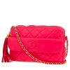 Borsa a tracolla Chanel  Camera in pelle trapuntata rosa - 00pp thumbnail