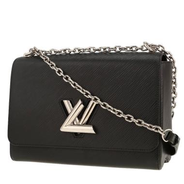 Sac bandoulière Louis Vuitton  Twist grand modèle  en cuir épi noir