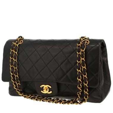 Sac à main Chanel  Timeless Classic en cuir matelassé noir