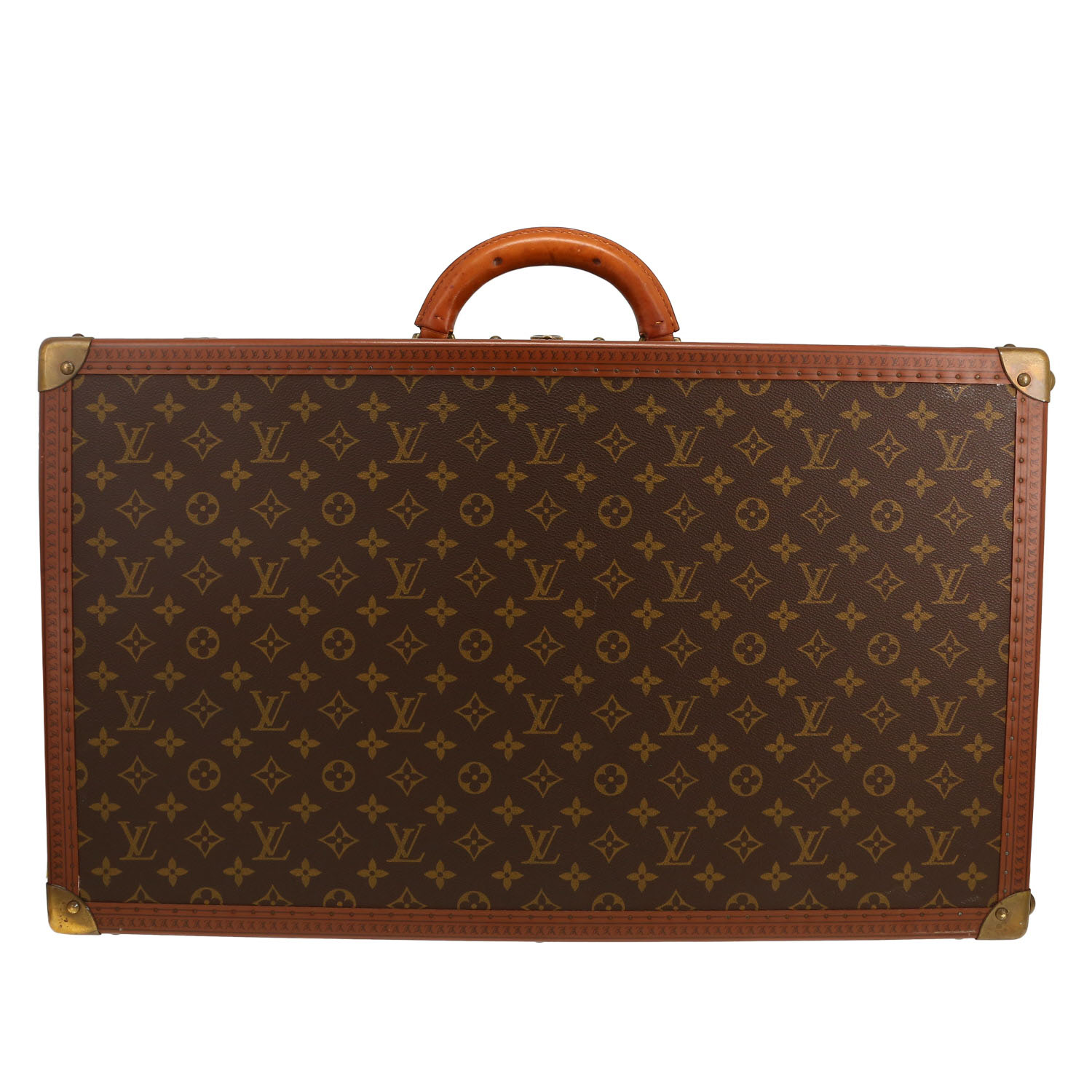 Valise Louis Vuitton Géminé en toile monogram marron - Detail D5