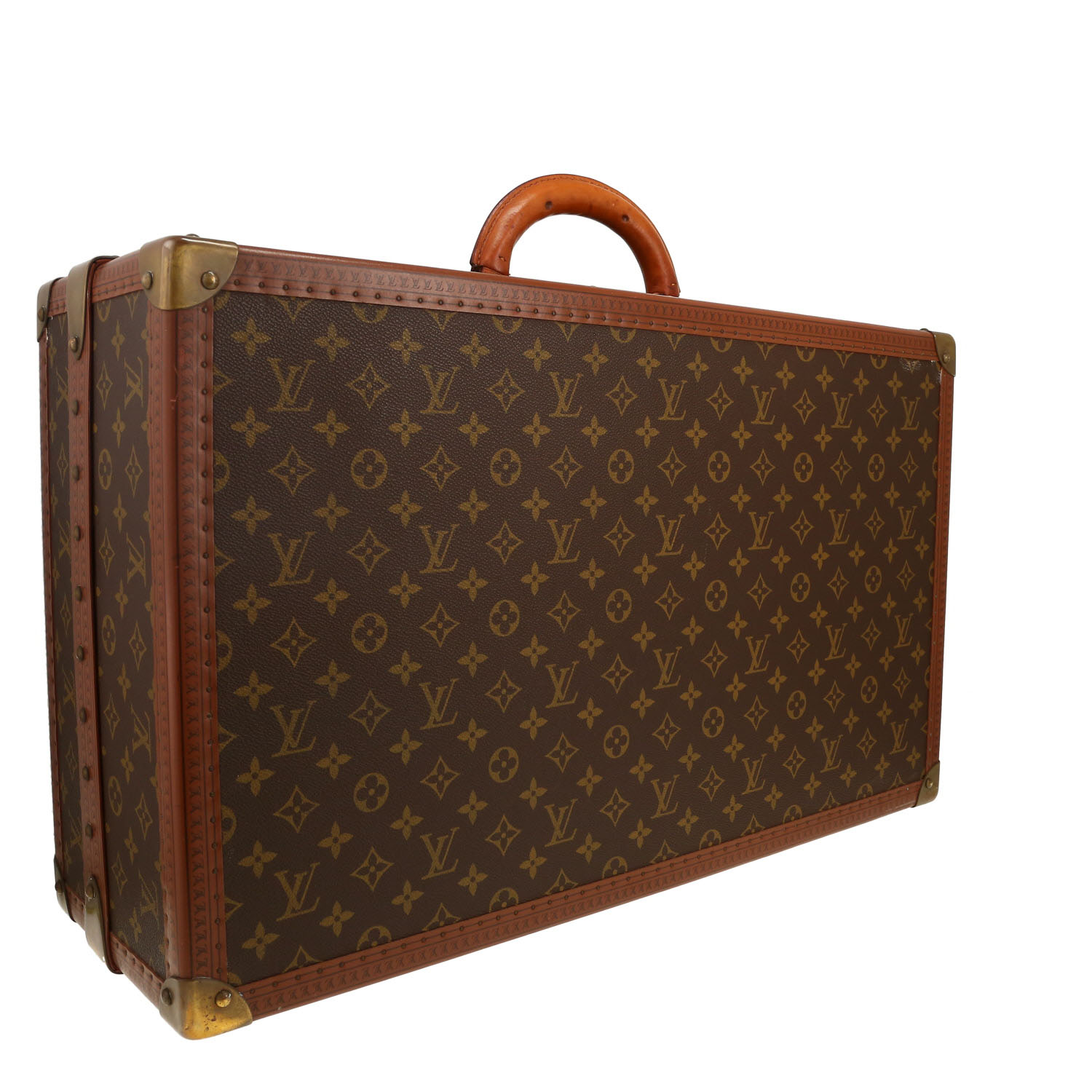 Valise Louis Vuitton Géminé en toile monogram marron - Detail D6