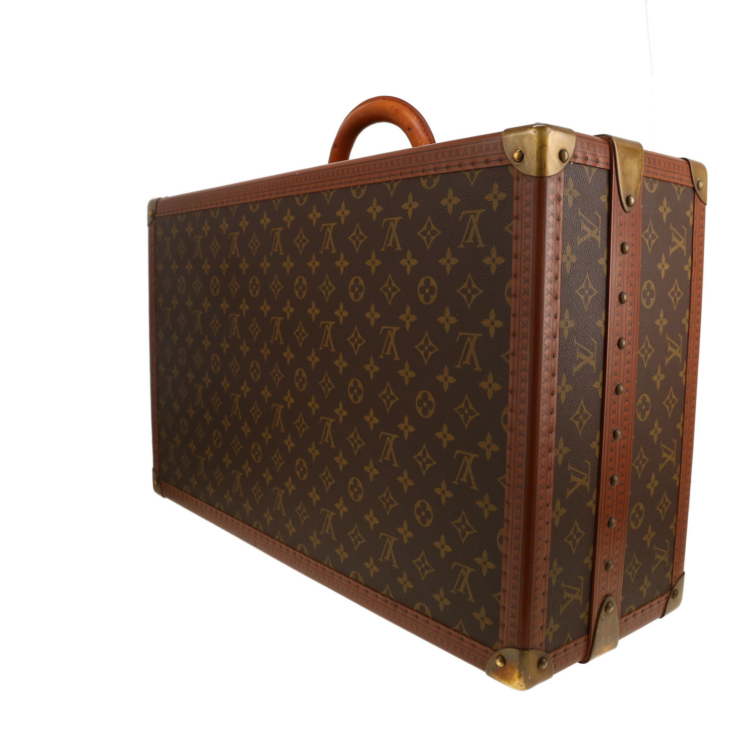 Valise Louis Vuitton Géminé en toile monogram marron - Detail D8