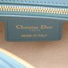 Dior  Bowling handbag  in blue and white smooth leather - Detail D2 thumbnail