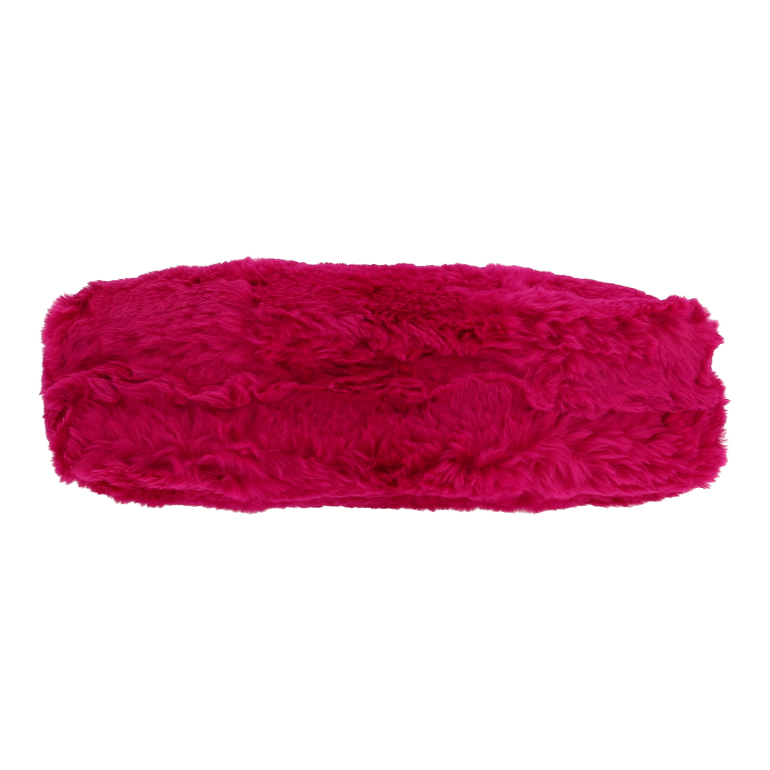 Chanel   handbag  in pink synthetic furr - Detail D1