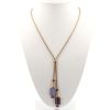 Bulgari Musa necklace in pink gold, colored stones and diamonds - 360 thumbnail