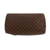 Sac à main Louis Vuitton  Speedy 35 en toile damier ébène et cuir marron - Detail D1 thumbnail