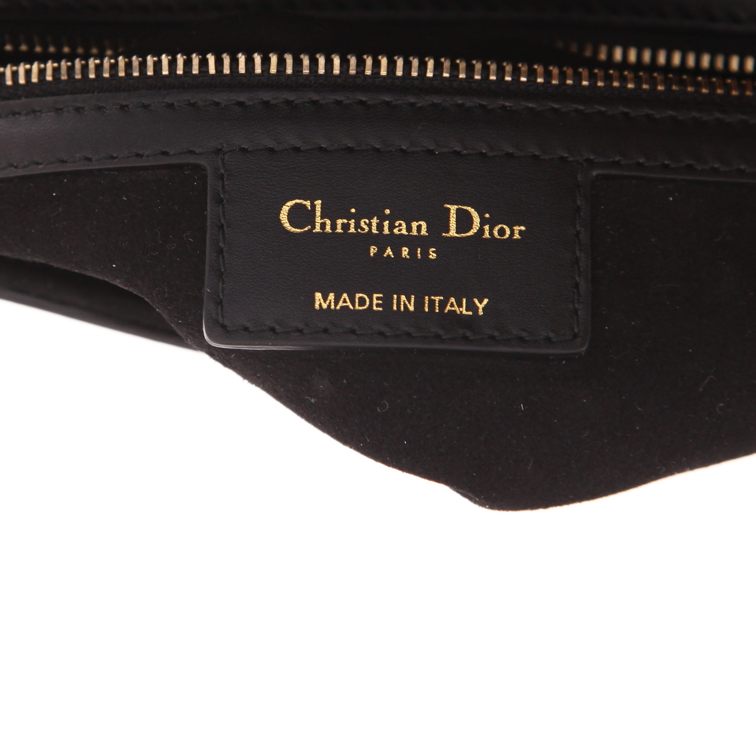 Sac à main Dior  Saddle en cuir noir - Detail D2