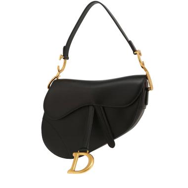 Dior  Saddle handbag  in black leather