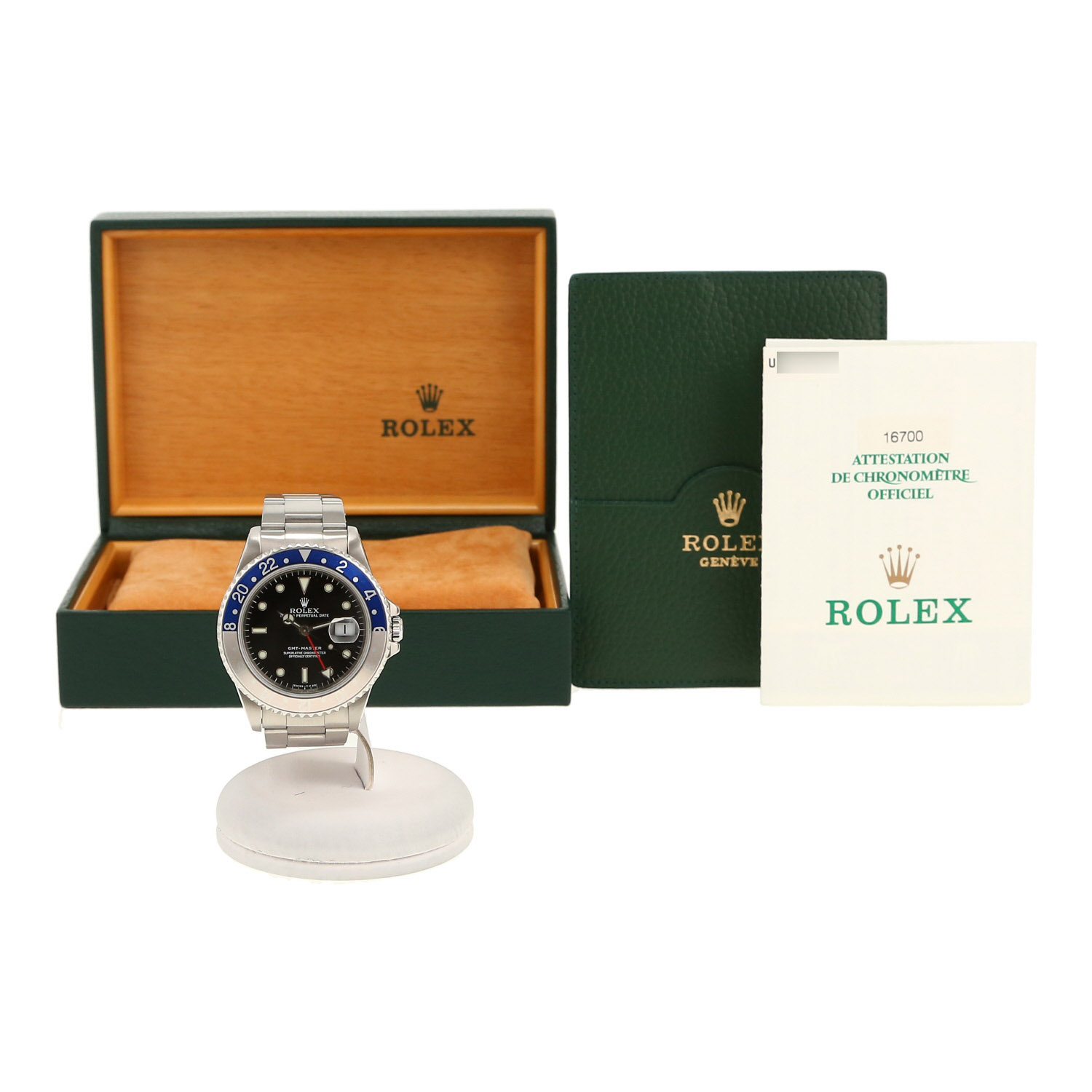 Orologio Rolex GMT-Master in acciaio Ref: Rolex - 16700  Circa 1997