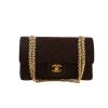 Sac à main Chanel  Timeless Petit en jersey marron - 360 thumbnail