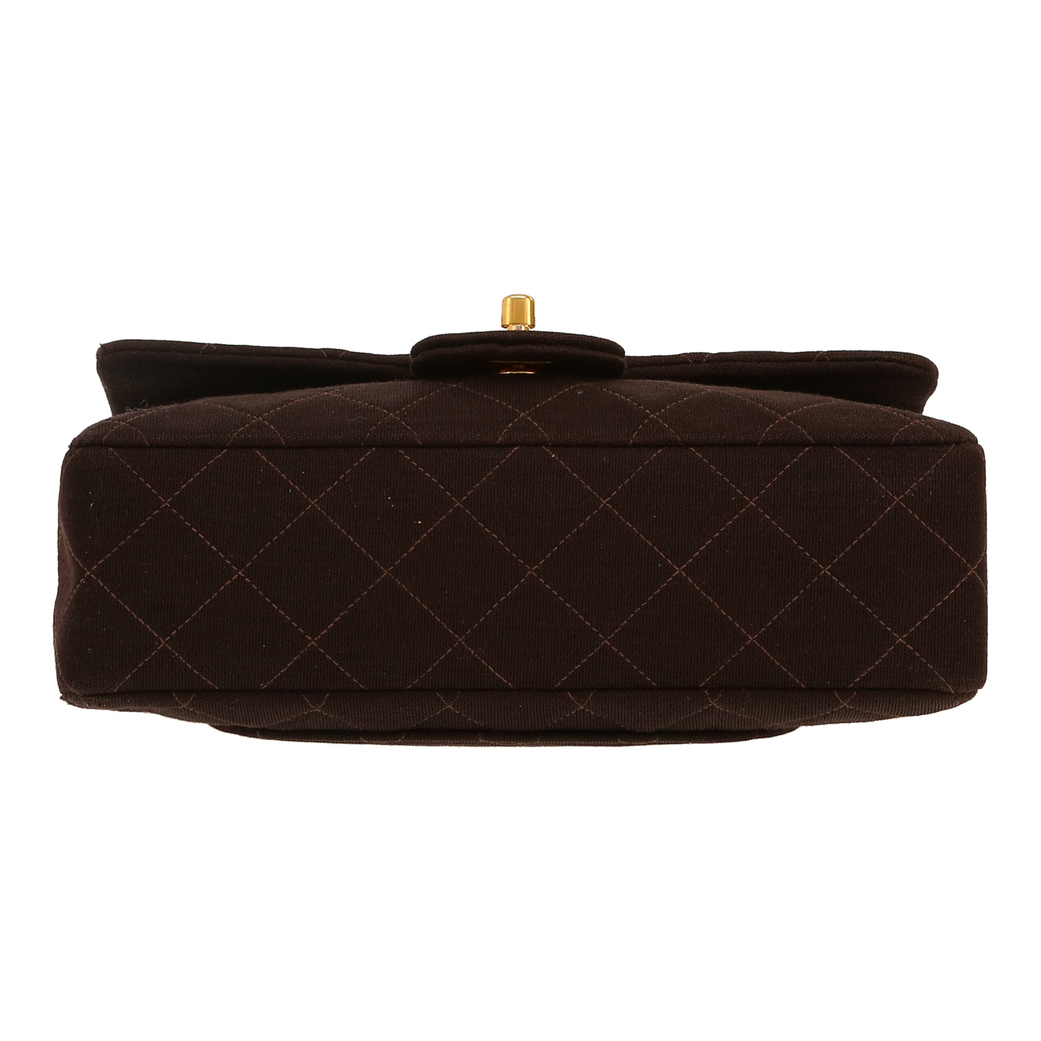 Bolso de mano Chanel  Timeless Petit en jersey marrón - Detail D1