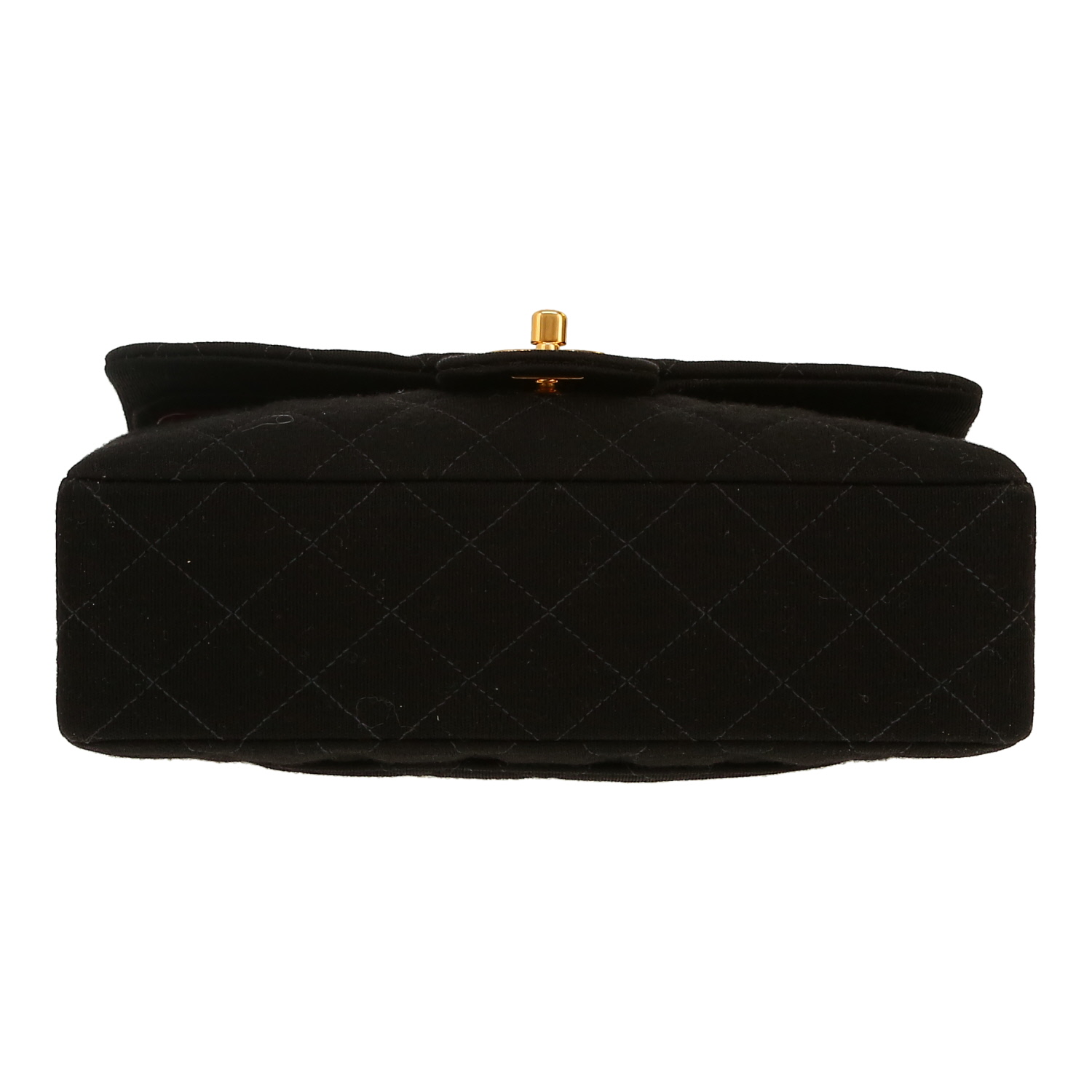 Bolso de mano Chanel  Timeless Petit en jersey negro - Detail D1