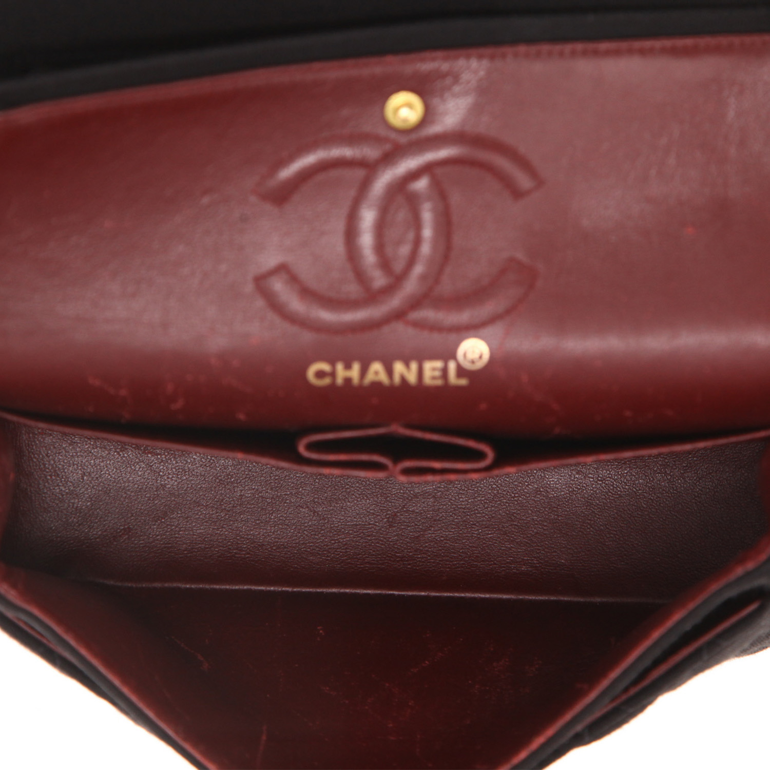 Bolso de mano Chanel  Timeless Petit en jersey negro - Detail D3