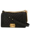 Bolso bandolera Chanel  Boy en cuero acolchado negro - 00pp thumbnail