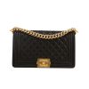 Bolso bandolera Chanel  Boy en cuero acolchado negro - 360 thumbnail