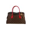 Sac à main Louis Vuitton  Tuileries en cuir rouge et noir et toile monogram marron - 360 thumbnail