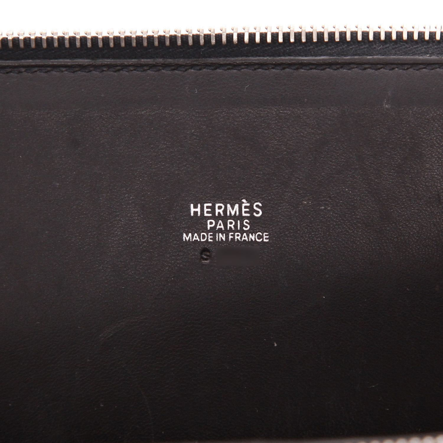Bolso de mano Hermès  Bolide 31 cm en cuero box negro - Detail D2