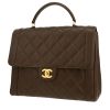 Sac à main Chanel  Vintage en cuir grainé matelassé vert-kaki - 00pp thumbnail