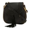 Borsa a tracolla Chloé  Hudson in pelle nera - 00pp thumbnail