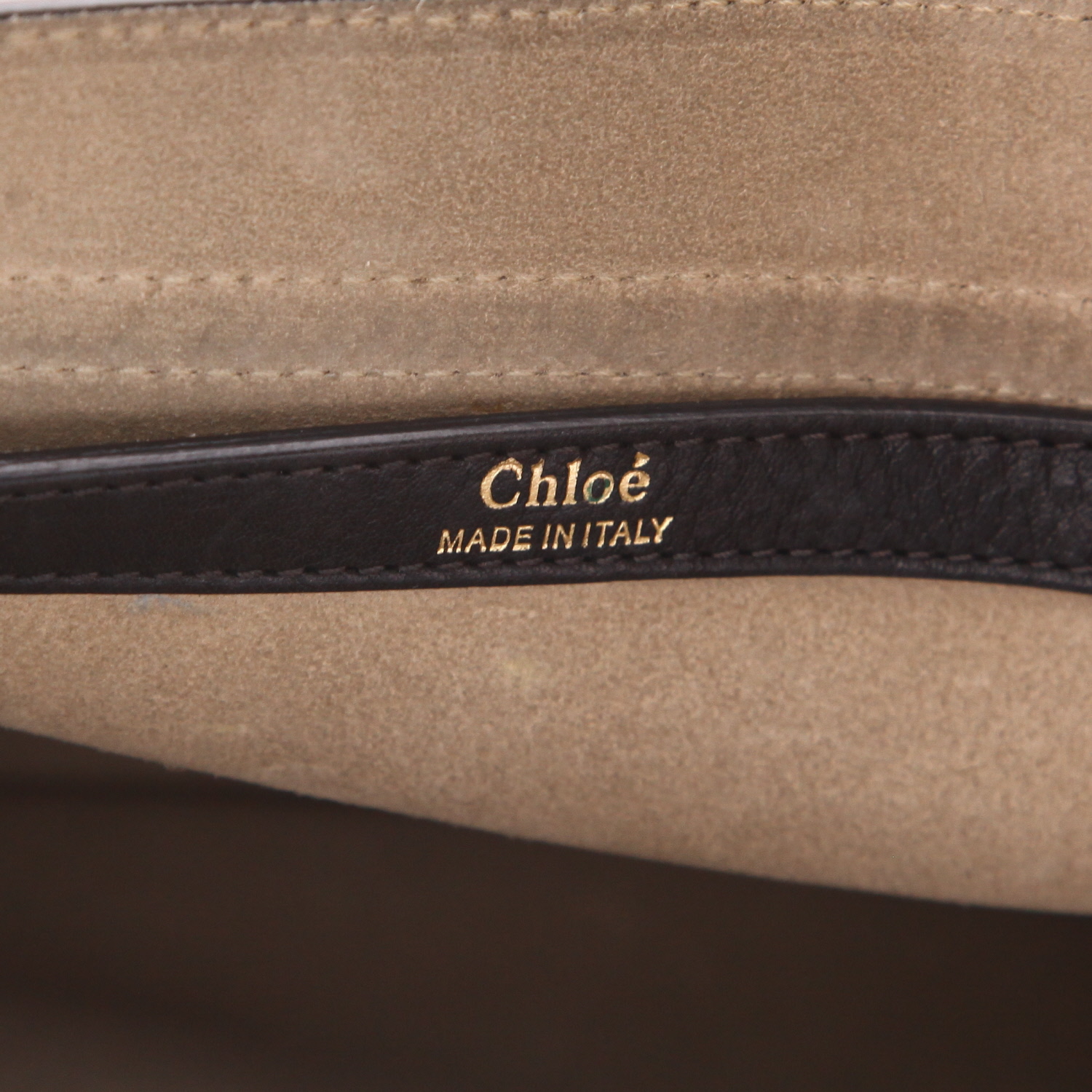 Chloé  Hudson shoulder bag  in black leather - Detail D2