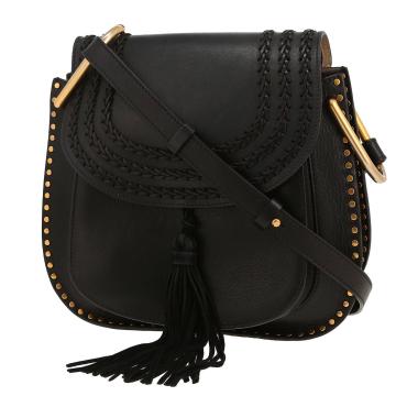 Chloé  Hudson shoulder bag  in black leather