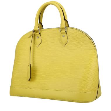 Louis Vuitton  Alma large model  handbag  in yellow epi leather