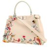 Fendi  Peekaboo handbag  in cream color, green and yellow leather - 00pp thumbnail
