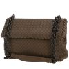 Borsa Bottega Veneta  Olimpia in pelle intrecciata marrone - 00pp thumbnail