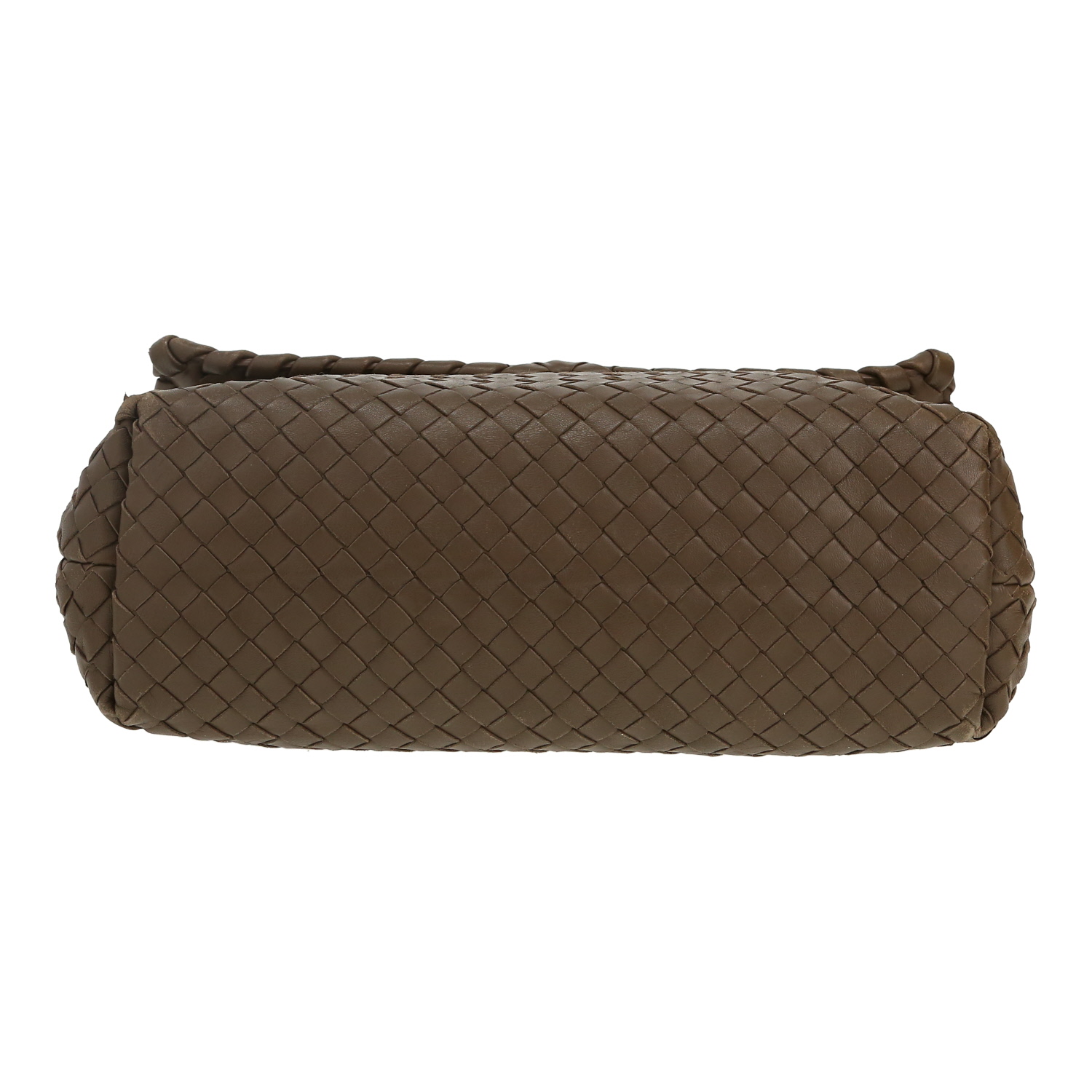Sac à main Bottega Veneta  Olimpia en cuir intrecciato marron - Detail D1