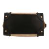 Borsa Celine  Luggage in Veau velours beige e verde kaki e pelle nera - Detail D1 thumbnail