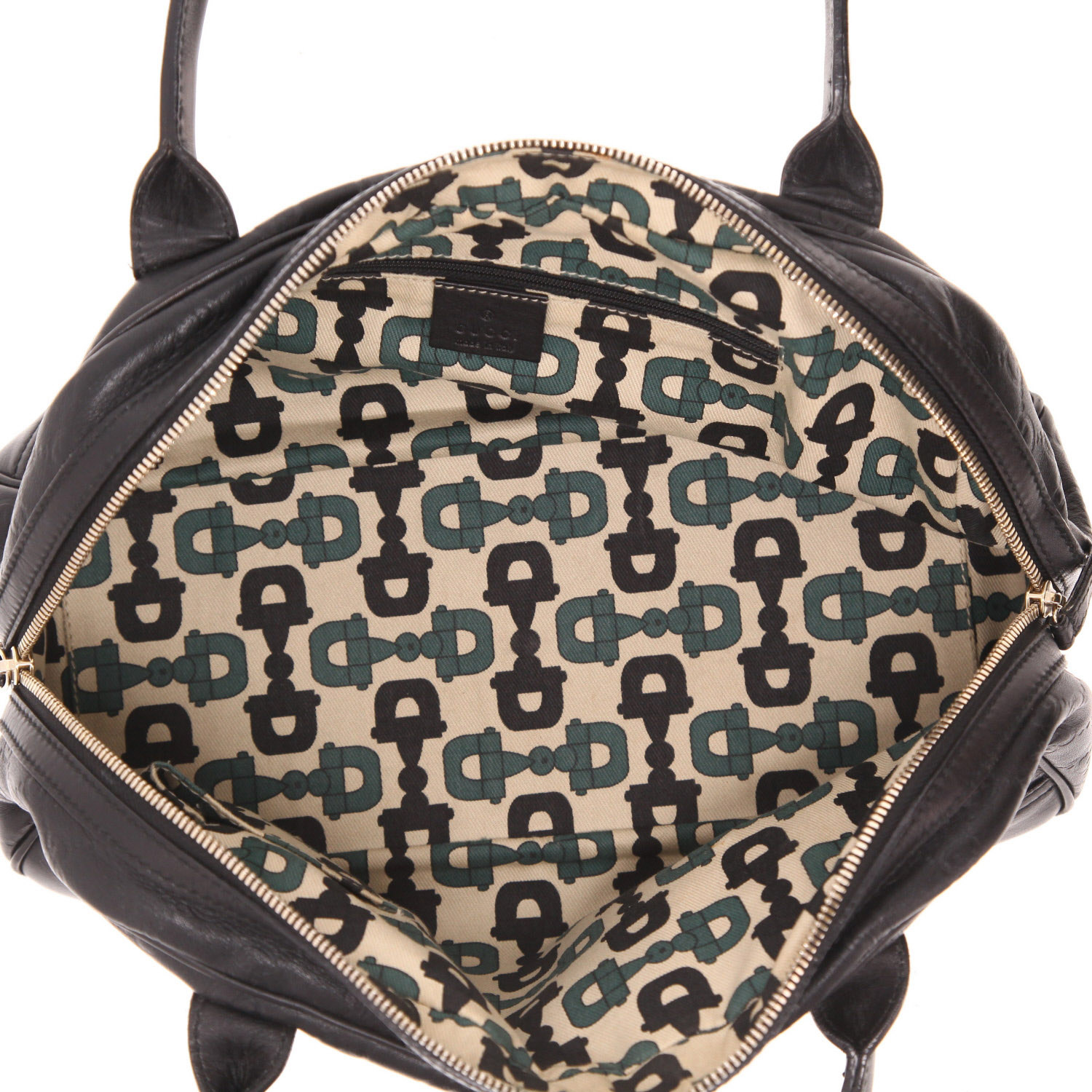 Sac à main Gucci   en cuir noir - Detail D3