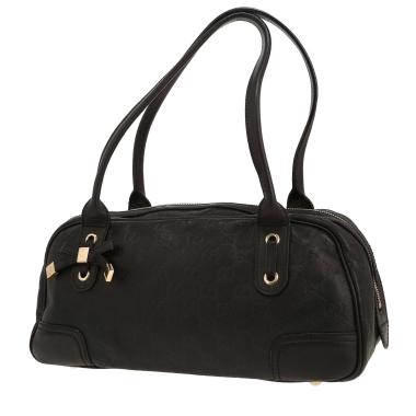 Gucci   handbag  in black leather