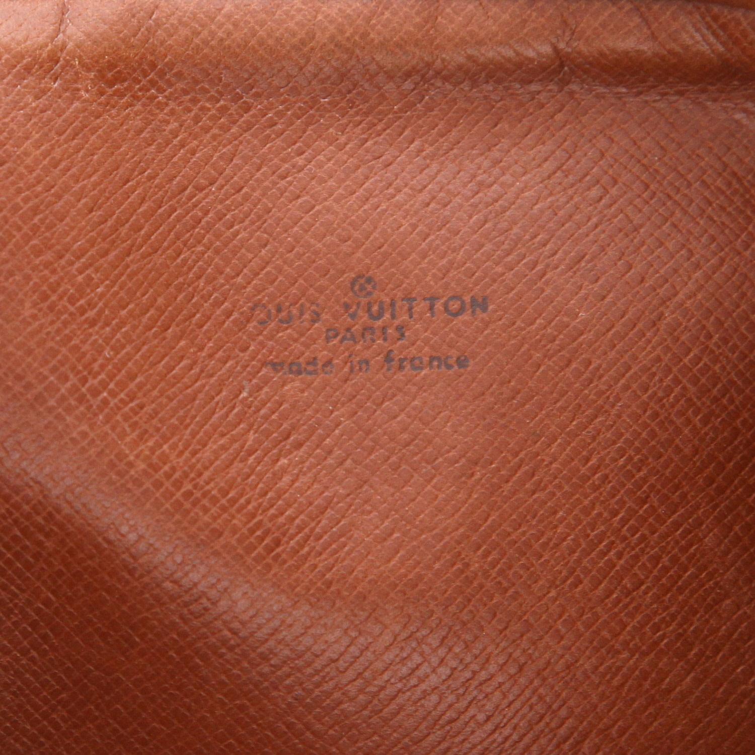 Borsa a tracolla Louis Vuitton   in tela monogram marrone e pelle naturale - Detail D2