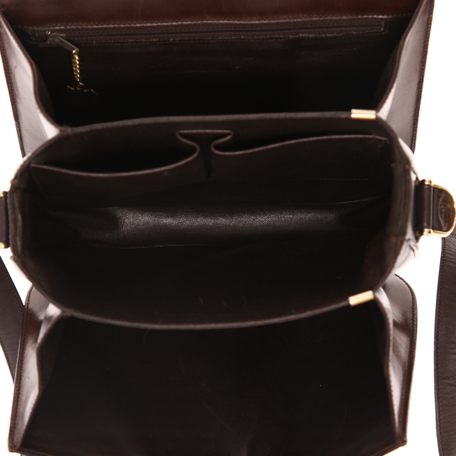 Borsa Celine  Vintage in pelle marrone - Detail D3