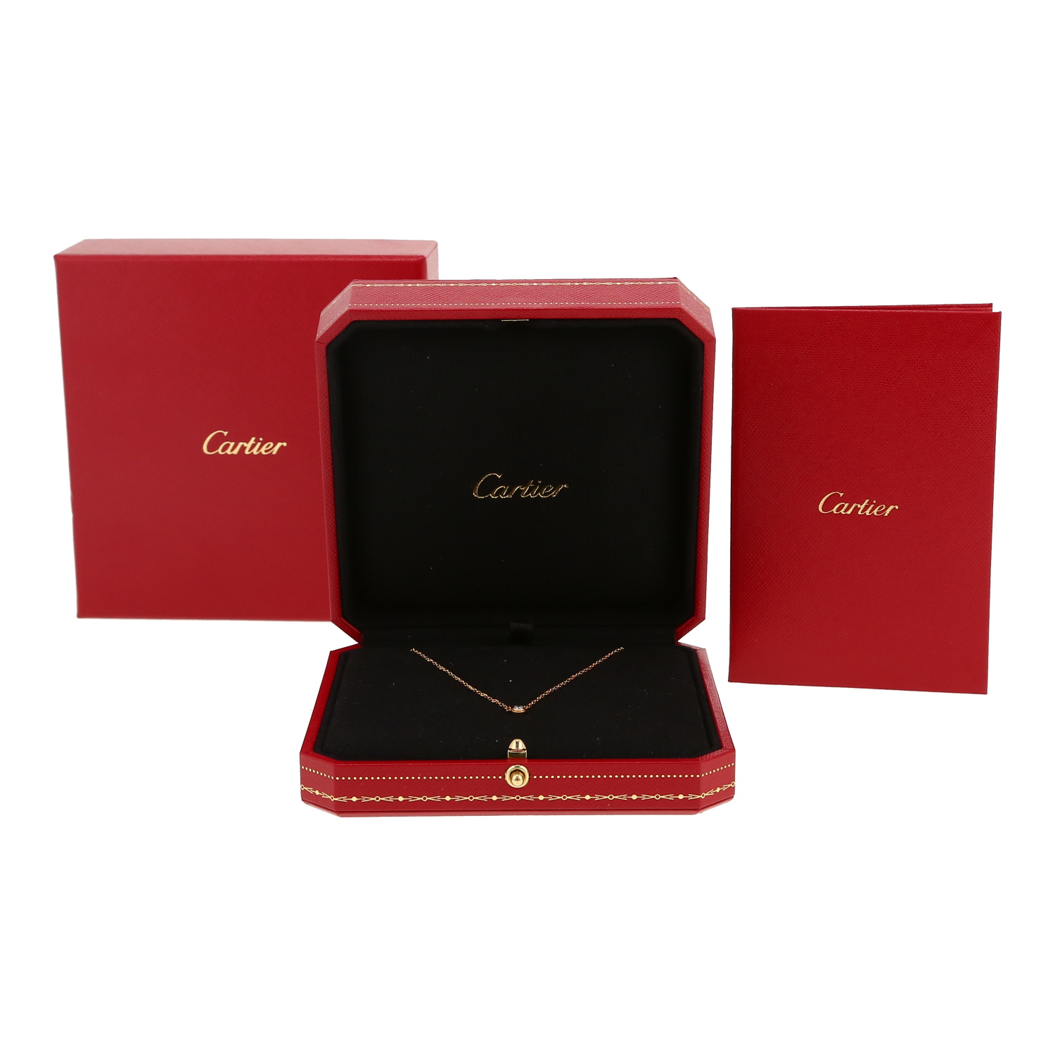 Cartier Cartier d'Amour small model necklace in yellow gold and diamond - Detail D2
