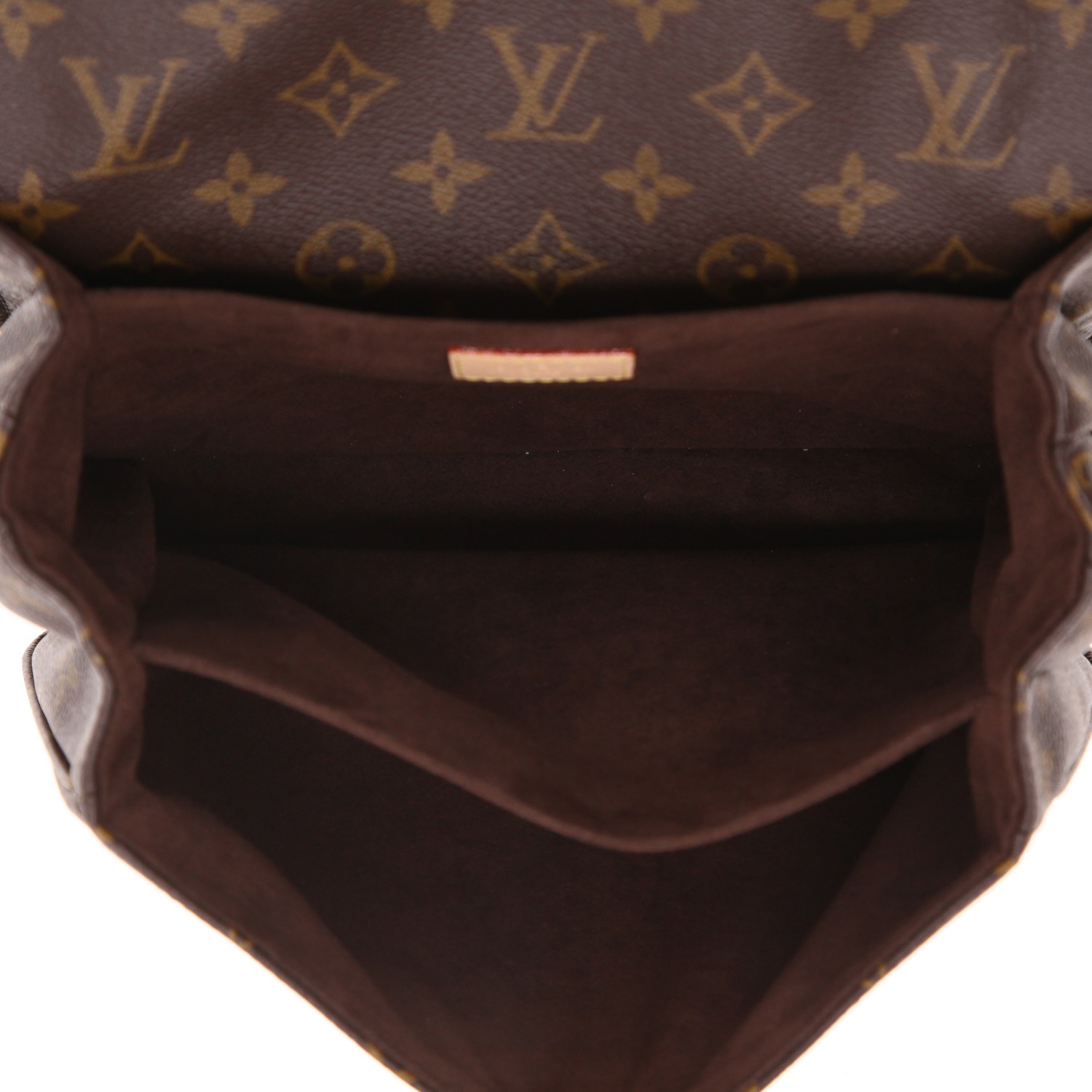 Bolso bandolera Louis Vuitton  Metis en lona Monogram marrón y cuero natural - Detail D3