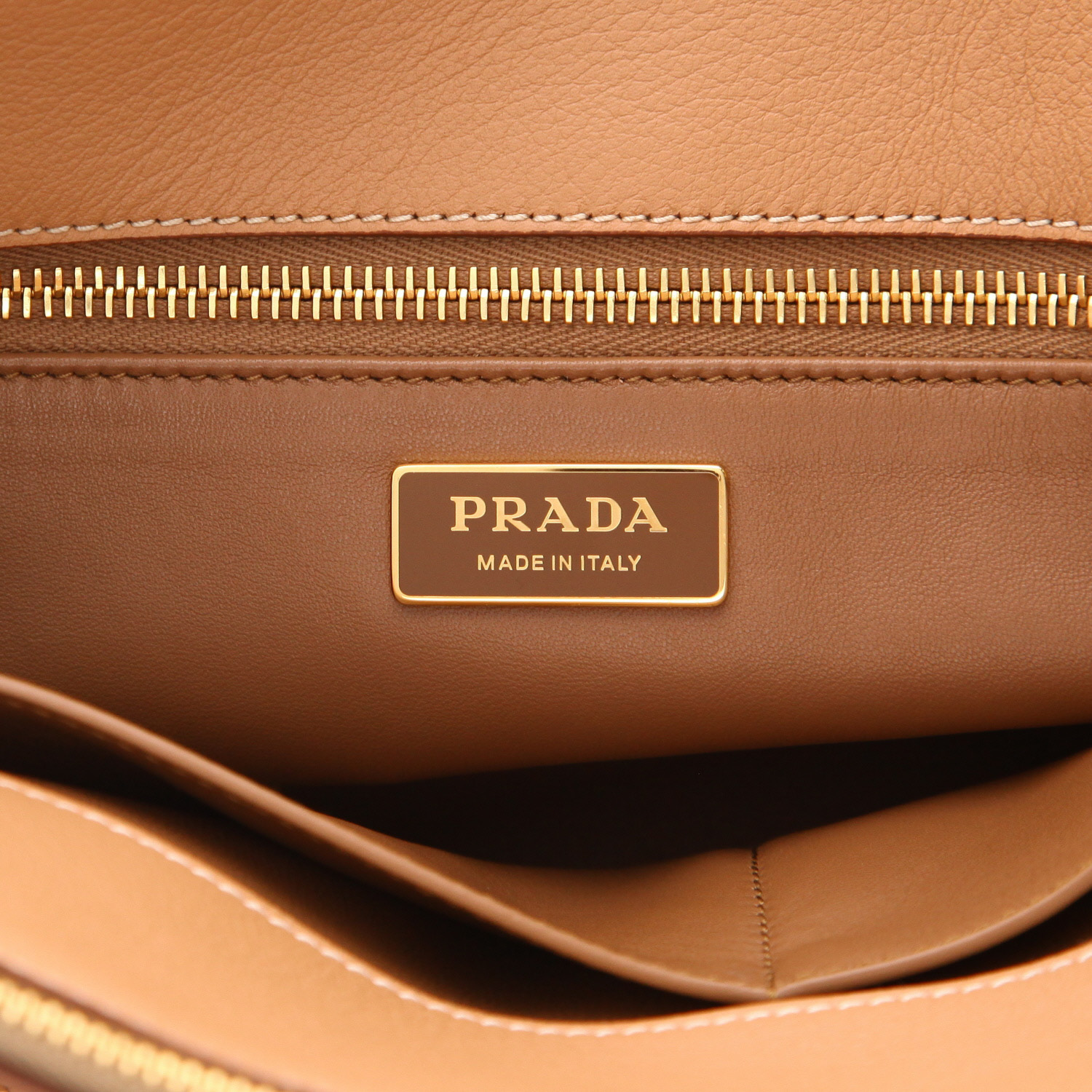 Borsa Prada  Galleria in pelle gold - Detail D2