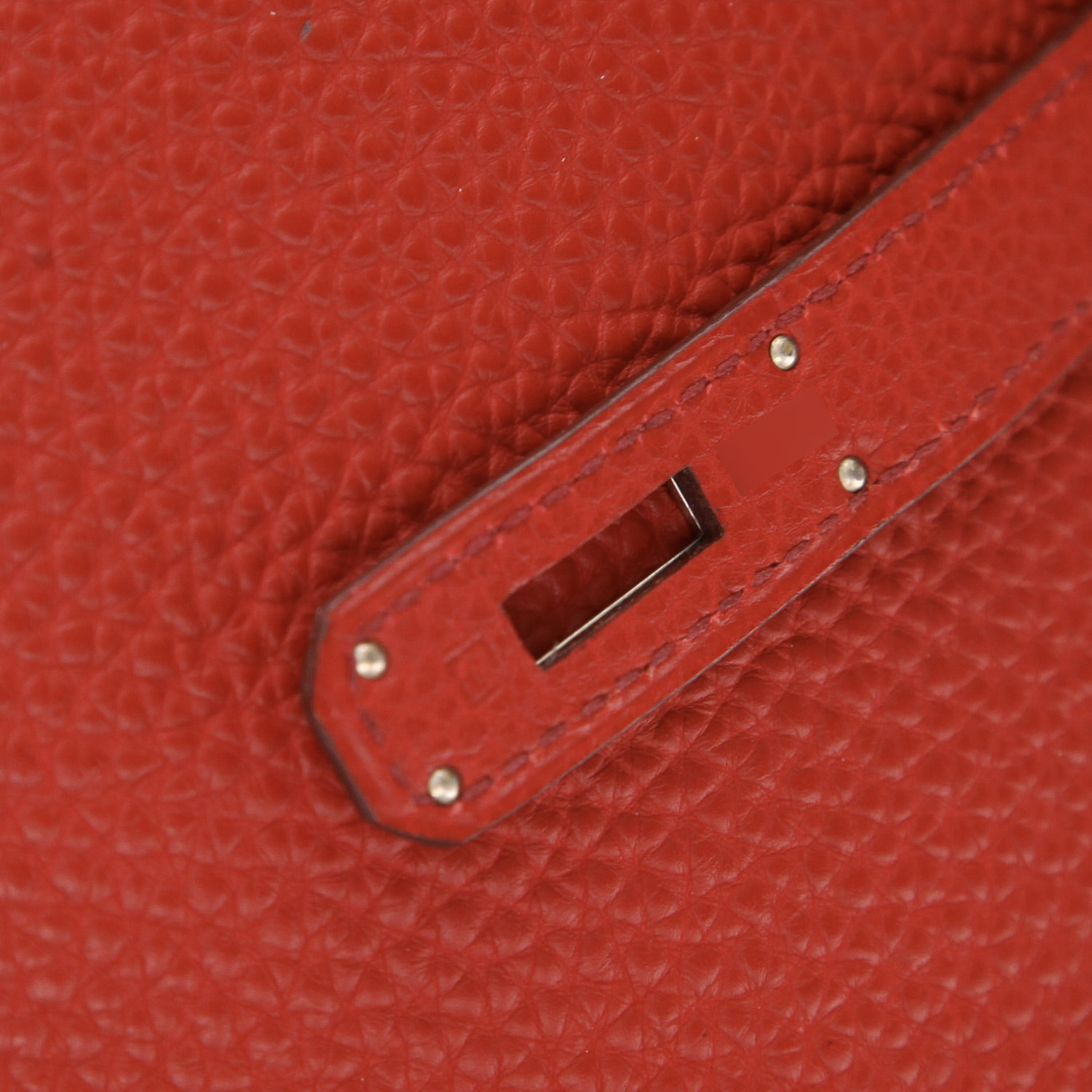 Borsa Hermès  Birkin 35 cm in pelle togo rossa - Detail D4