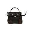 Sac à main Hermès  Quelle Idole en cuir Swift noir et marron - 360 thumbnail