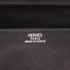 Sac à main Hermès  Quelle Idole en cuir Swift noir et marron - Detail D2 thumbnail