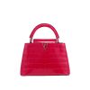 Bolso de mano Louis Vuitton  Capucines en cocodrilo rosa - 360 thumbnail