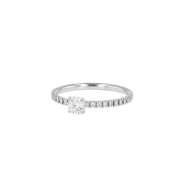 Cartier Etincelle ring in platinium and diamonds